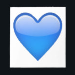 Bloc De Notas Corazón azul - Emoji<br><div class="desc">Corazón azul - Emoji</div>