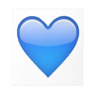Bloc De Notas Corazón azul - emoji