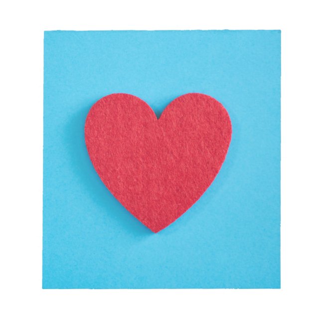 Bloc De Notas Corazón de amor rojo (Frente)