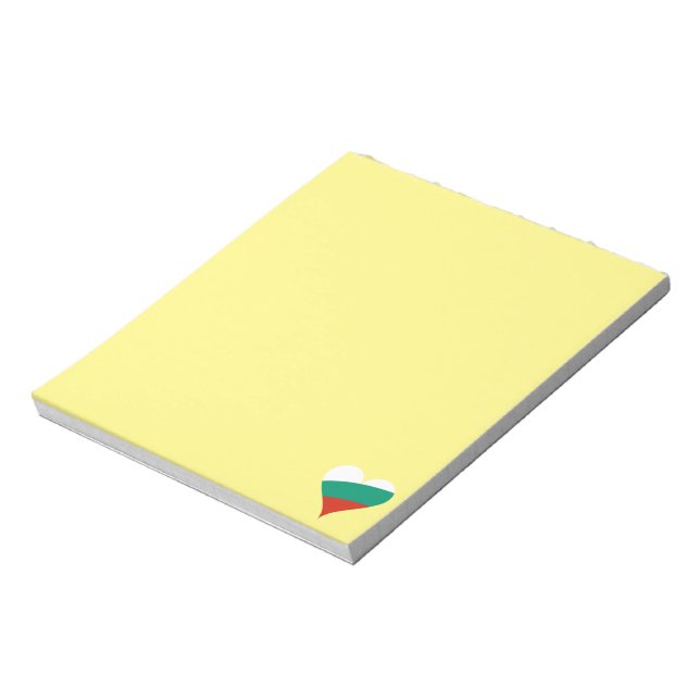 Bloc De Notas Corazón de Bulgaria (Lado Izquierdo)