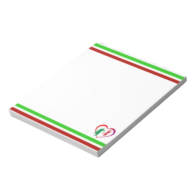 Bloc De Notas Corazón de Italia (Lado Izquierdo)