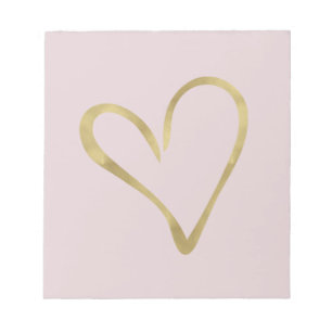 Bloc De Notas Corazón de oro