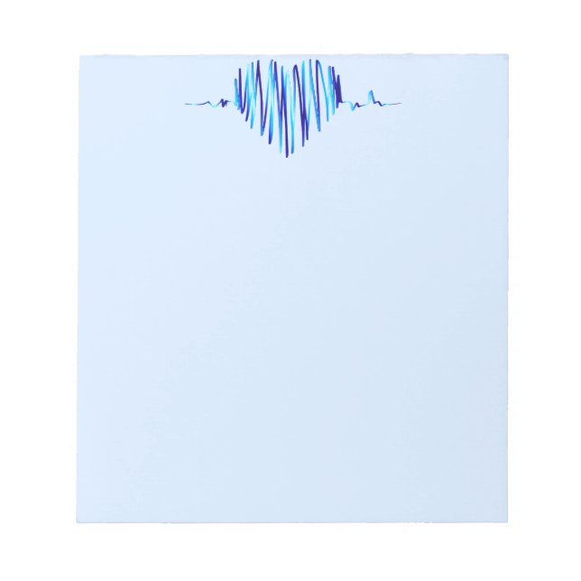 Bloc De Notas corazón electro (Frente)