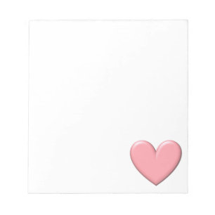 Bloc De Notas Corazón esponjoso