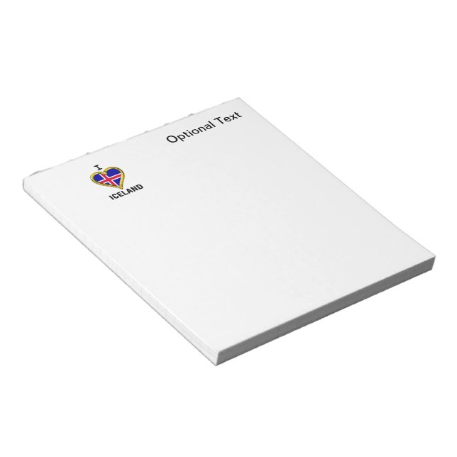 BLOC DE NOTAS CORAZÓN ISLANDIA (Lado Derecho)