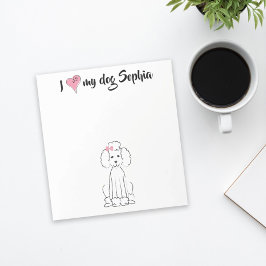 Bloc De Notas Corazón rosado lindo me encanta mi Personalizado p