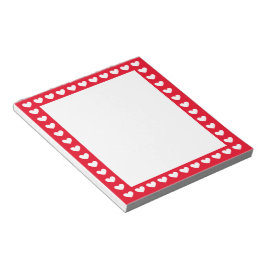 Bloc De Notas Corazones alrededor