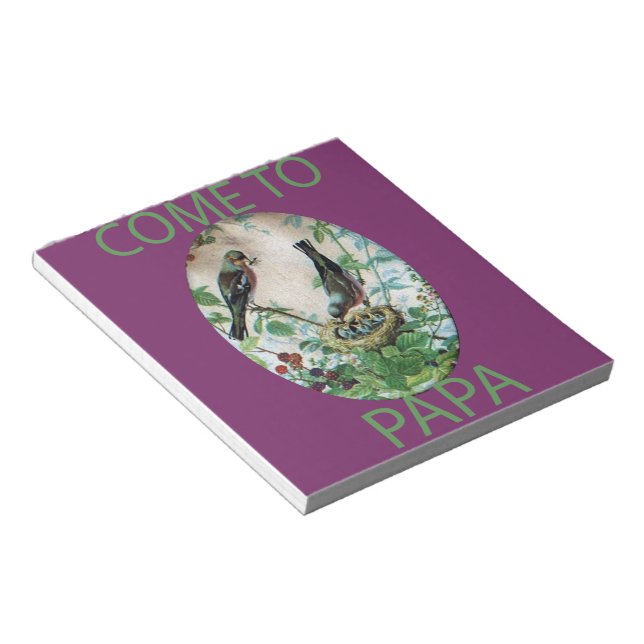 Bloc De Notas Corazones hambrientos: ¡Papá tiene comida! (Lado Derecho)