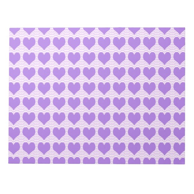 Bloc De Notas Corazones Morados (Frente)