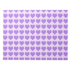 Bloc De Notas Corazones púrpuras