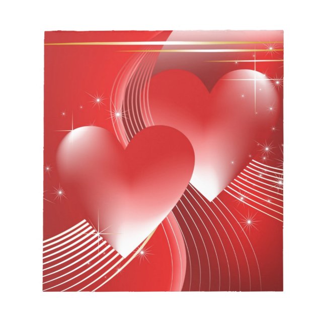 Bloc De Notas Corazones rojos (Frente)