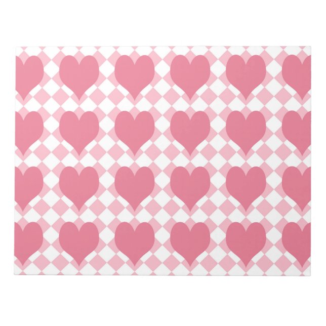 Bloc De Notas Corazones Rosas (Frente)