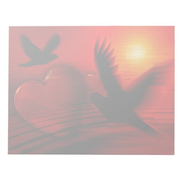Bloc De Notas Corazones y palomas (Frente)