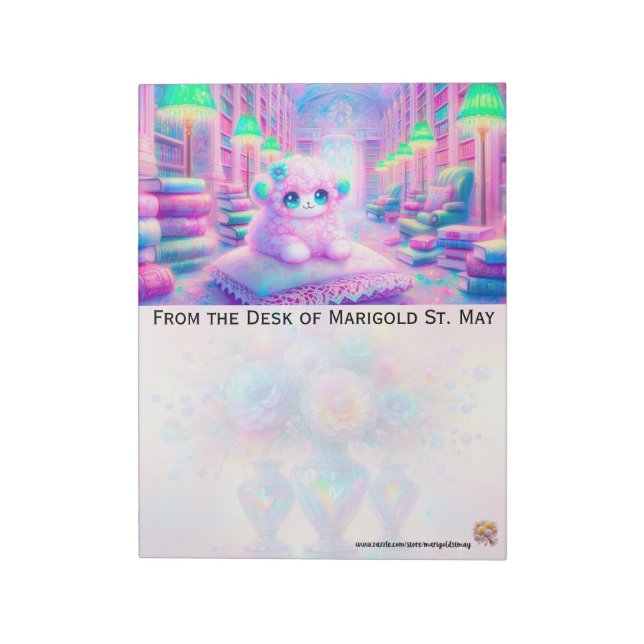 Bloc De Notas Cordero en la Biblioteca (Lado Izquierdo)