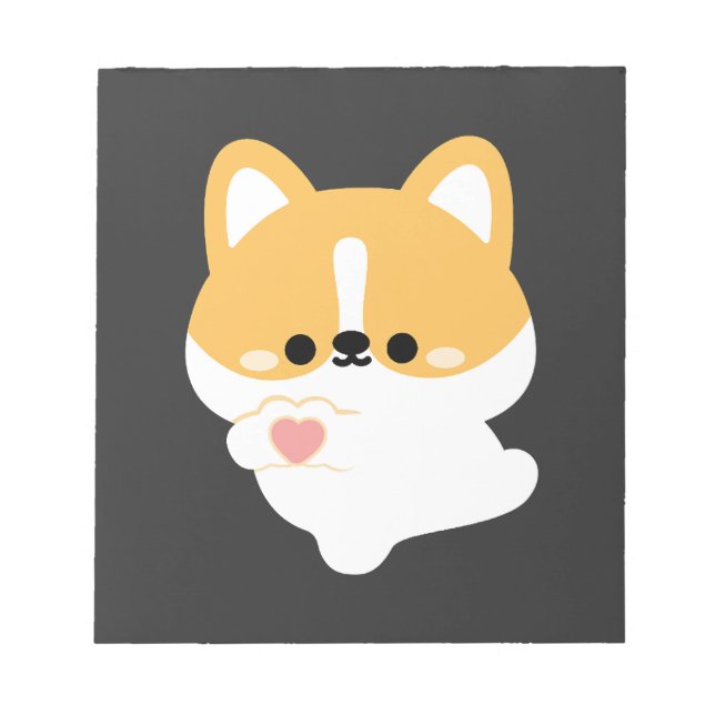 Bloc De Notas Corgi amoroso (Frente)