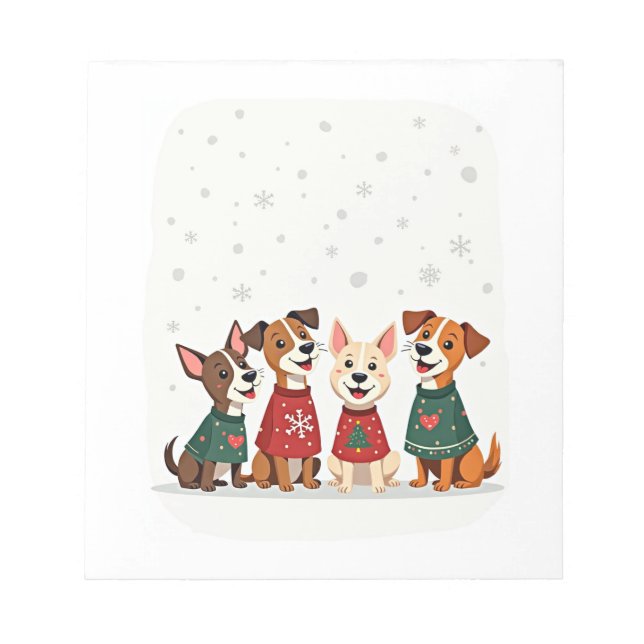 Bloc De Notas Coro de Navidad Terrier (Frente)