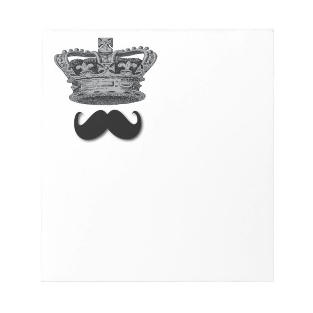 Bloc De Notas Corona del Rey y bigote (Frente)
