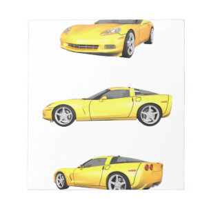 Bloc De Notas Corvette amarillo:
