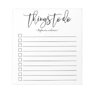 Bloc De Notas Cosas a mano para hacer personalizadas