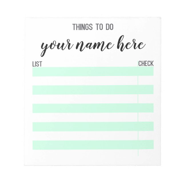 Bloc De Notas Cosas Personalizadas Para Hacer Notepad (Frente)