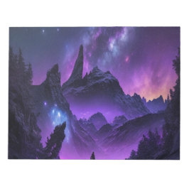 Bloc De Notas Cosmic Galaxy Night Sky Purple Sci-Fi Spiral