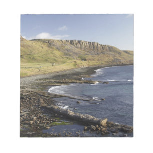 Bloc De Notas Costa en Duntulm, Isla de Skye, Escocia, Unido