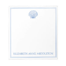 Costero Preppy Blue y White Shell personalizado