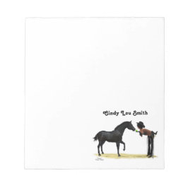 Bloc De Notas Cowgirl Pinup con Notepad de Caballo