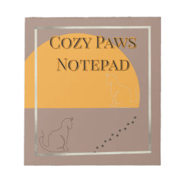 Bloc De Notas Cozy Paws Notepad