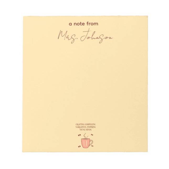 Bloc De Notas Crafting Compelling Narratives, Inspiring Minds (Frente)