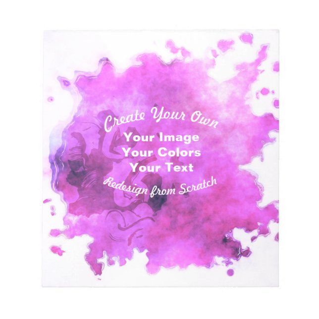 Bloc De Notas Crea tu propio diseño personalizado (Frente)