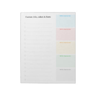 Bloc De Notas CREA-TU-PROPIO Subir diseño personalizado lista