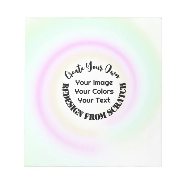 Bloc De Notas Crea tus Propios Diseños Personalizados (Frente)