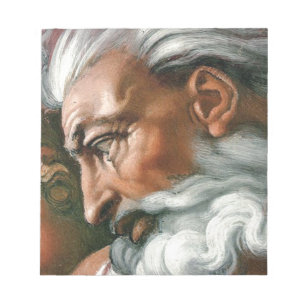 Bloc De Notas Creación de Michelangelo Adam God Art