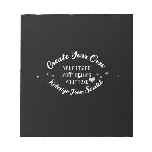 Bloc De Notas Crear su propia imagen Personalizado (Frente)