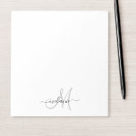 Bloc De Notas Crear Su Propio Monograma Personalizado Y Script D<br><div class="desc">Crea tus propios boletines personalizados con el nombre y el monograma manuscritos de tu personalizado. Para editar esta plantilla de diseño, cambie los campos de texto como se muestra arriba. Puede agregar fácilmente más texto o imágenes, fuentes personalizares y colores. ¡Trate o haga el regalo perfecto para la familia, amigos,...</div>