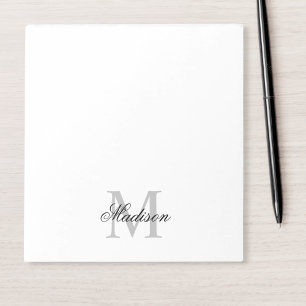 Bloc De Notas Crear un nombre personalizado caligrafía monográfi