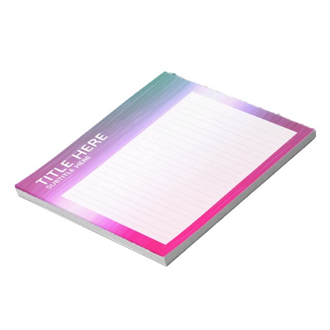 Bloc De Notas CREATE-YOUR-OWN Custom upload your design gold (Lado Izquierdo)