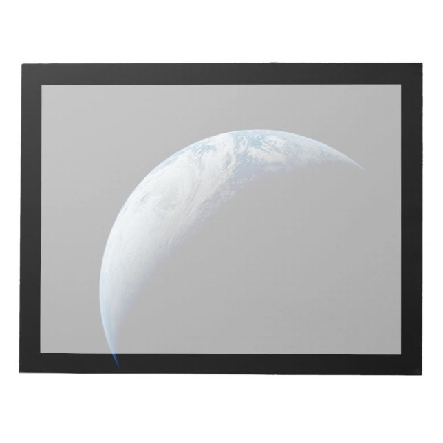 Bloc De Notas Creciente Tierra Tomada De La Misión Apolo 4. (Frente)