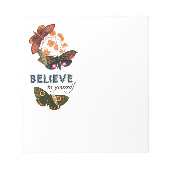 Bloc De Notas Creer En Sí Mismo (Frente)