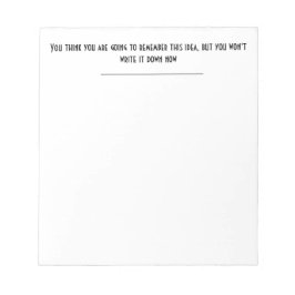 Bloc De Notas Crees que recordarás, pero no lo harás