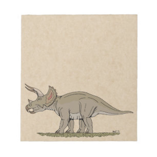 Bloc De Notas Cretácico Dinosaurio Triceratops