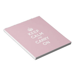 Bloc De Notas Crimson Red Keep Calm and Carry On (Texto blanco)