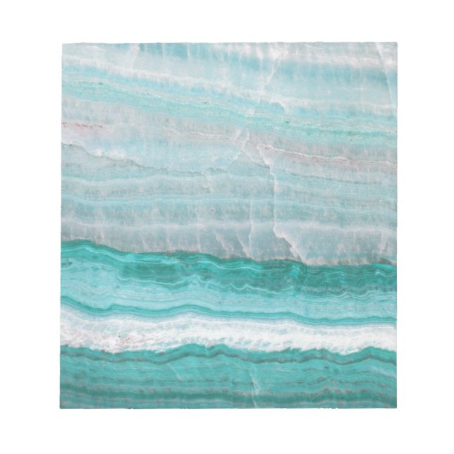 Bloc De Notas Cristal de Cuarzo con Rayas Aqua (Frente)