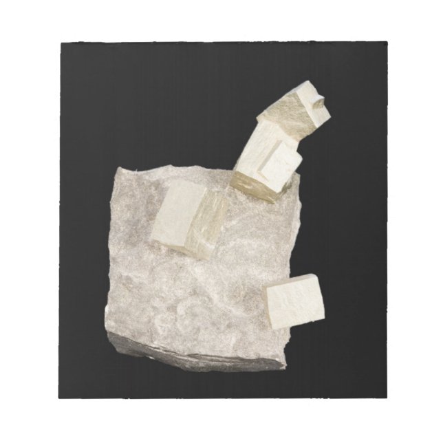 Bloc De Notas Cristales de pirita en esquisto (Frente)