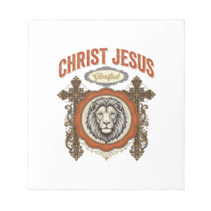Bloc De Notas Cristo Jesús Fe Vintage León