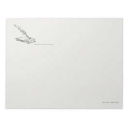 Bloc De Notas Crow-quilled page- Regency Correspondence