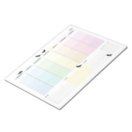 Bloc De Notas Crow Weekly Planner