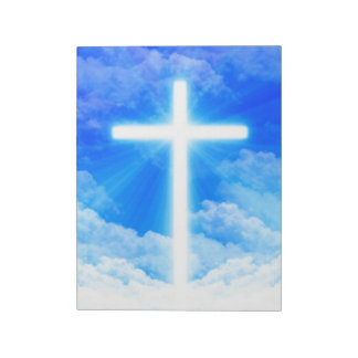 Bloc De Notas Cruz de la Luz Jesucristo Personalizable Cristiano