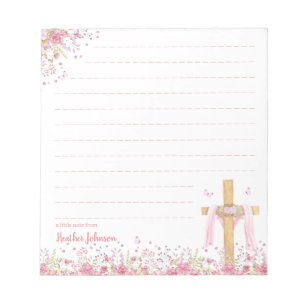 Bloc De Notas Cruz de Pascua Cristiana Personalizada